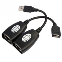 Купить  Кабель удлинительный  USB A - RJ-45