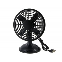 Купить 360 градусов Поворотный 5V 2-Режим USB Мини Clip Fan (черный)