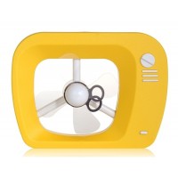Купить Мини ТВ Shaped Пластиковые USB-вентилятор (желтый)