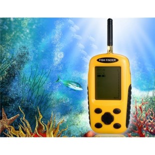 XF-03 матричный ЖК-экран эхолота Fish Finder с Температура & Глубина воды-Дисплей (желтый)