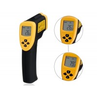DT8380 Инфракрасный ручной цифровой термометр (оранжевый + черный)
