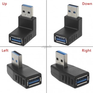 Высокоскоростной угловой USB 3.0 адаптер папа-мама