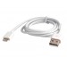 USB 1м кабель для зарядки iPhone 5 (белый)