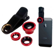  3 в 1 линзы на объектив для iPhone6 6 s 5 5S для Samsung HTC Sony