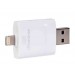 USB 2.0 Micro SD Card Reader для iPhone5 / 5S / 6/6 Plus (белый)