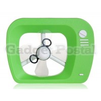 Купить Mini TV Shaped Plastic USB Fan (Green)