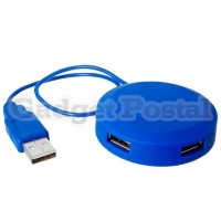 Купить  4-портовый USB 2.0 хаб (синий)