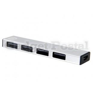 LDNIO DL-H1 Высокоскоростной 4 х USB 2.0 Hub (серебро)