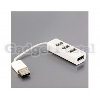 4-Port USB 2.0 High Speed Hub for PC/Laptop (White)