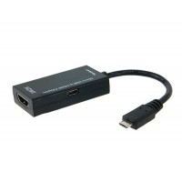 МХЛ Micro USB к кабелю HDMI адаптер (черный)