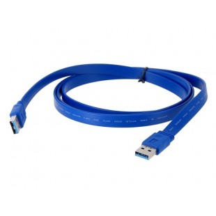 1.5m USB3.0 Плоский кабель (синий)