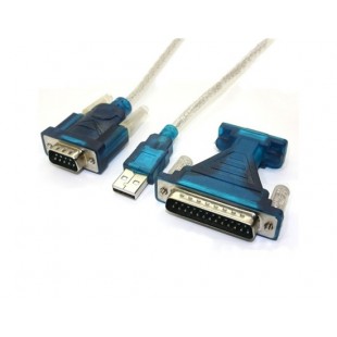 USB в RS232 последовательный 9Pin DB9 кабель адаптера PC КПК GPS (синий)