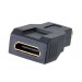 Позолоченный HDMI для Micro HDMI D Type Порт адаптер (черный)