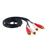 Купить MYE 1,5 м 2 RCA до 2 RCA кабель (черный)