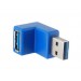 Мужской USB3.0 порт к порту Женский адаптер (синий)