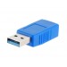 Мужской USB3.0 порт к порту Женский адаптер (синий)