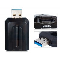 5 Гбит USB 3.0 к ESATA адаптер (черный)