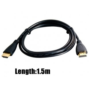 1,5 м 24K Позолоченные Версия 1.4 HDMI-кабель (черный)