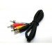 3,5 мм до 3 RCA Phono Lead Audio / Video AV-кабель (черный)