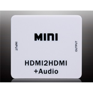 HDV-M612 Mini HD Video Converter для HDMI к HDMI / L + R байпаса (белый)