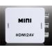 HDV-M610 Mini HD Video Converter для HDMI к CVBS / L + R (белый)