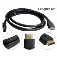 1,5 м 24K позолоченные V1.3 HDMI к HDMI кабель (черный) 
