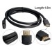 1,5 м 24K позолоченные V1.3 HDMI к HDMI кабель (черный)