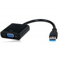 USB 3.0 мужчина к VGA Женский адаптер (черный)