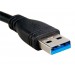 USB 3.0 мужчина к VGA Женский адаптер (черный)