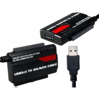 891U3 USB 3.0 до 2.5 `` / 3,5 `` IDE / SATA конвертер Кабель-адаптер поддерживает One Touch резервного копирования (Черный)