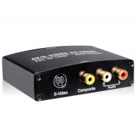 AY56 Composite + S-Video + R / L аудио в HDMI HD Video Converter (черный)