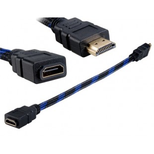 20см HDMI кабель для MEEGOPAD T01 ТВ Dongle (черный)