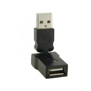 USB мужчина к USB Женский адаптер / конвертер (черный)