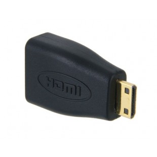 Mini HDMI 19pins мужчин и женщин M / F адаптер / конвертер (черный)