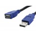 USB 2.0 5м высокой мужской Скорость и женщин удлинитель (черный)