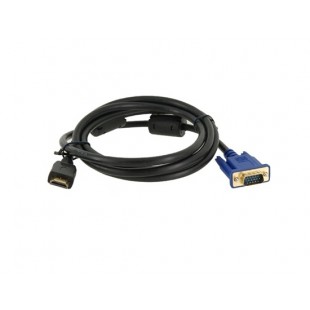 1.5м видео кабель из VGA в HDMI  для компьютеров (черный)