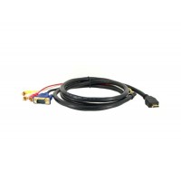 Купить 1,5 HDMI к 3RCA Расширение видео кабель для компьютеров (черный)