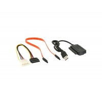 Купить 5 в 1 USB 2.0 для SATA / IDE-кабель Адаптер питания конвертера Kit (черный)