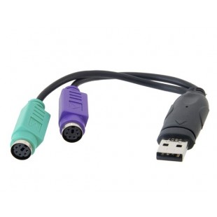 USB на PS2 Клавиатура и мышь адаптер питания