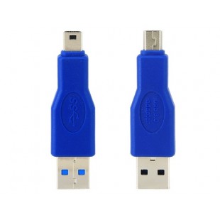 USB 3.0 - AM/5PIN адаптера (синий)