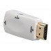 Mini HDMI мужчина к VGA Женский адаптер с 3,5 мм аудио разъем (белый)