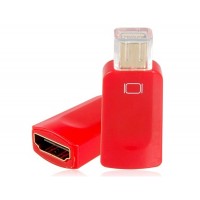 Mini DisplayPort мужчина к HDMI Женский адаптер (красный)
