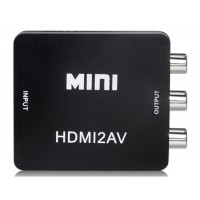 NEWKENG M10-2 480P Mini HDMI для AV конвертер (черный)