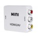 NEWKENG M10 1080P Mini HDMI для AV конвертер (белый)