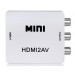 NEWKENG M10 480P Mini HDMI для AV конвертер (белый)