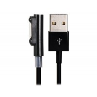 Купить Магнитный USB зарядный кабель данных с легкими для Sony XL39H / Z1 L39H M51w Z2 L39T / U (черный)