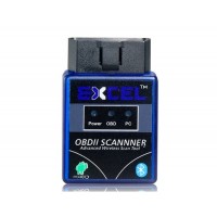 EXCEL OBD2 ELM327 OBD-II сканер Bluetooth Детектор автоматический диагностический инструмент (черный)