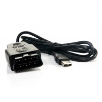 Купить USB для OBD 16-контактный Автомобильный диагностический кабель OBDII (черный)