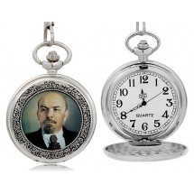 Ленин кварцевые  карманные часы