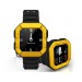 Li-ion MFOX AWATCH IP68 Waterproof Bluetooth Android Smart Watch Built-in Heart Rate Sensor E-Compass 4GB ROM WIFI (Black&Yellow)